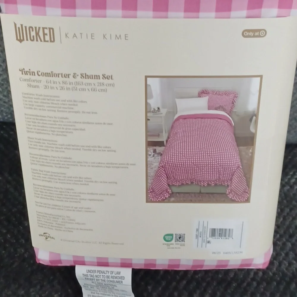 New Katie Kime Wicked:For Good Comforter Set Twin